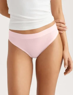 Women's Second Skin Luxe Rib Thong
