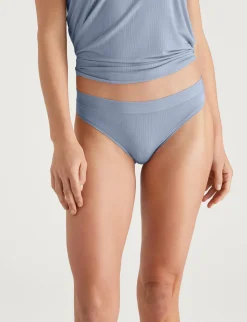 Women's Second Skin Luxe Rib Thong