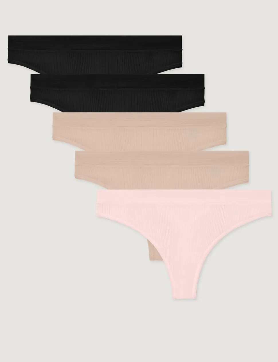 Women's Second Skin Luxe Rib Thong