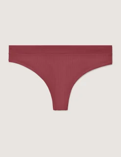 Women's Second Skin Luxe Rib Thong