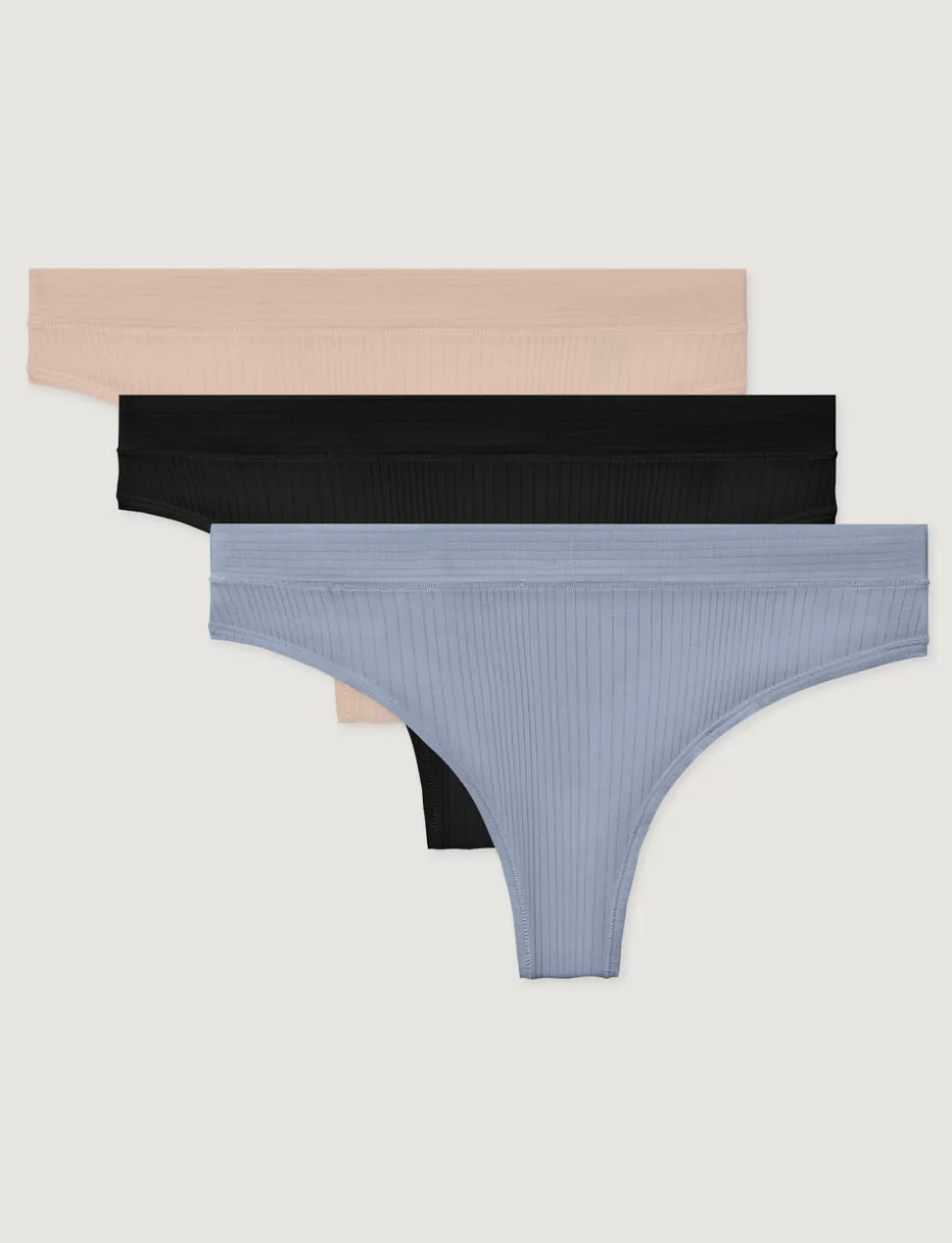Women's Second Skin Luxe Rib Thong