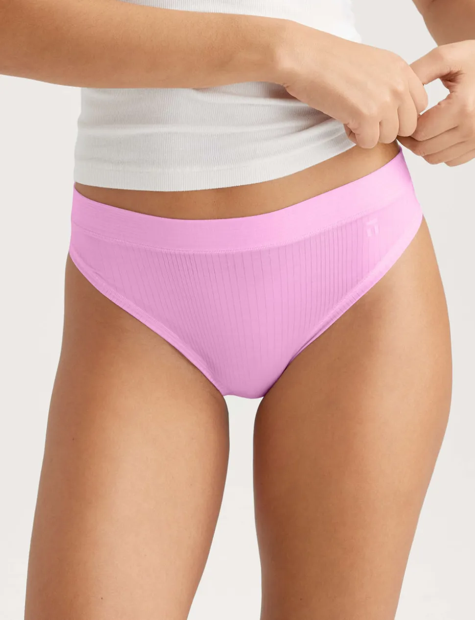 Women's Second Skin Luxe Rib Thong