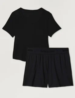 Women's Second Skin Sleep Pocket Tee & Short Set