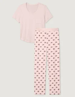 Women's Second Skin Sleep Pocket Tee & Pant Set