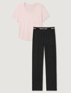 Women's Second Skin Sleep Pocket Tee & Pant Set