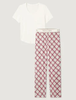 Women's Second Skin Sleep Pocket Tee & Pant Set