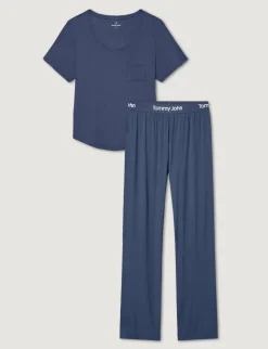 Women's Second Skin Sleep Pocket Tee & Pant Set