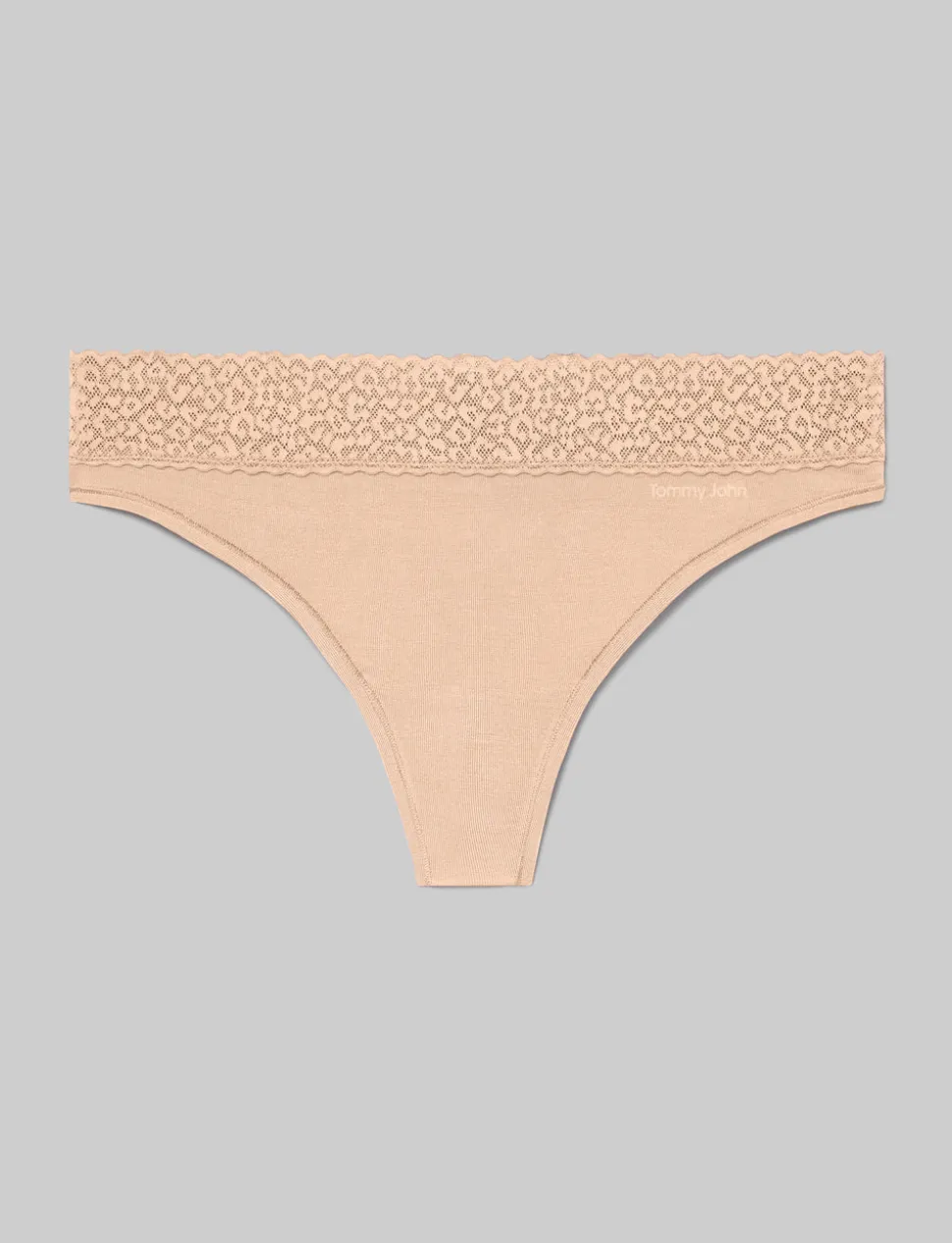 Women's Second Skin Thong, Lace Waist (3-Pack)