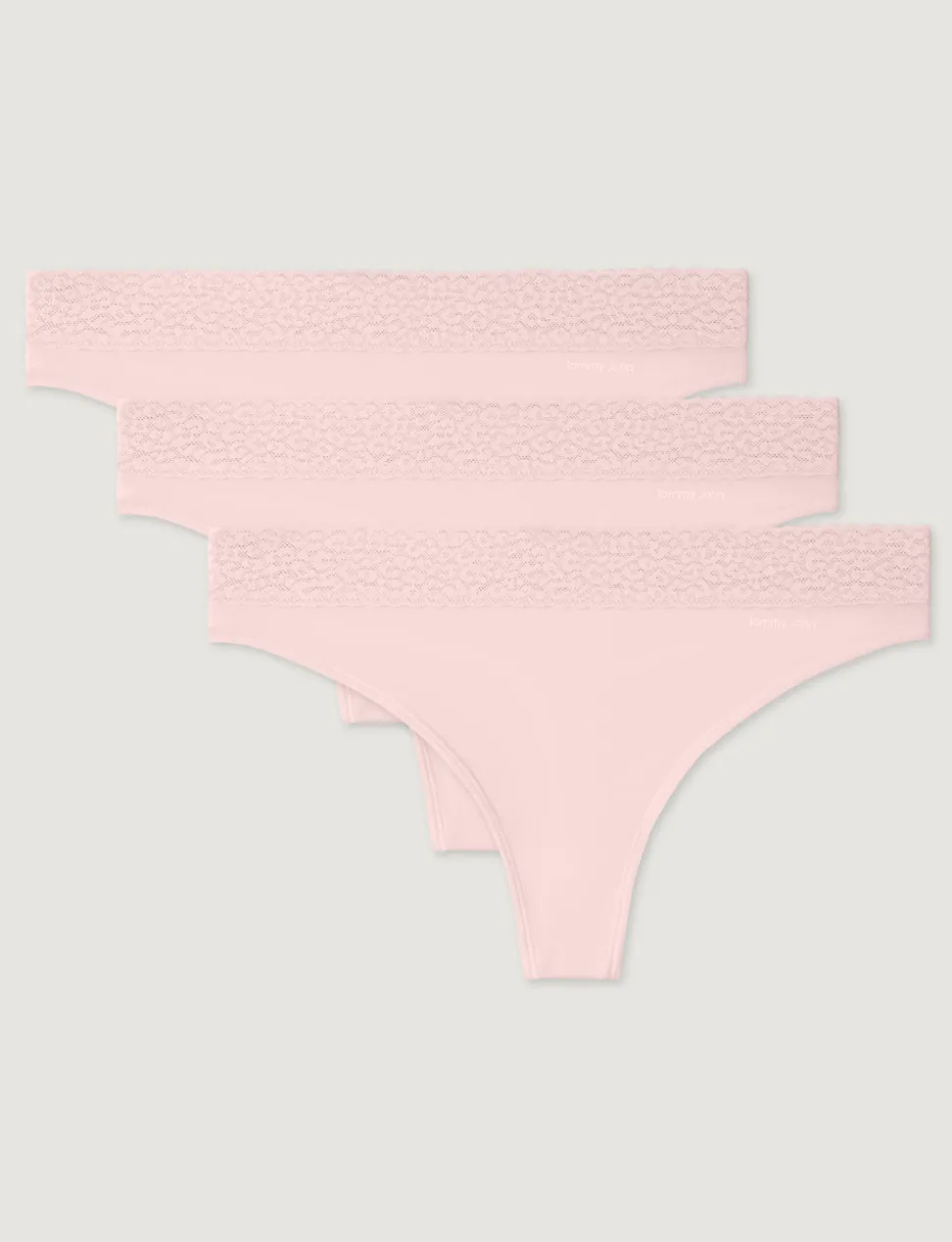 Women's Second Skin Thong, Lace Waist