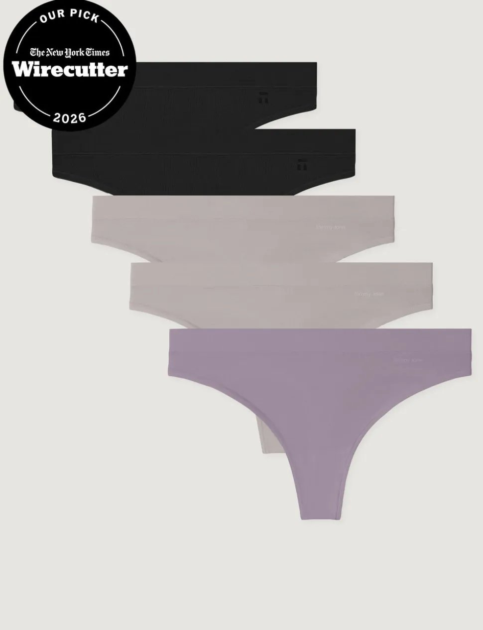 Women's Second Skin Thong (5-Pack)
