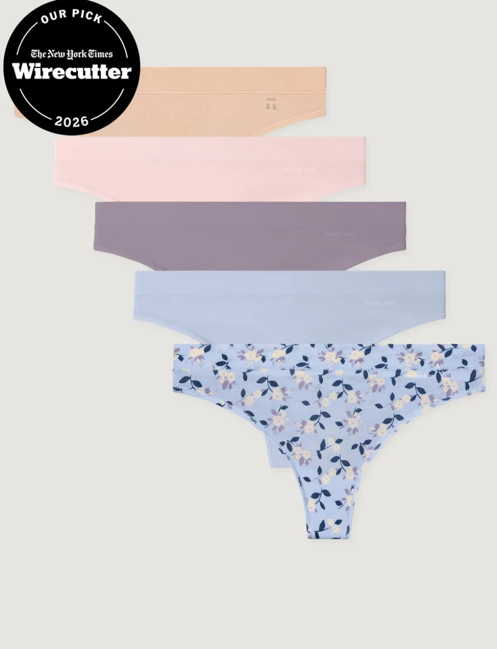 Women's Second Skin Thong (5-Pack)